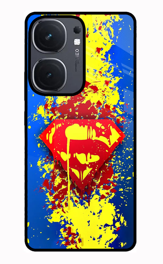 Superman logo IQOO Neo9 Pro Glass Case