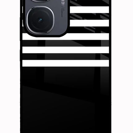 Black and White Print IQOO Neo9 Pro Glass Case