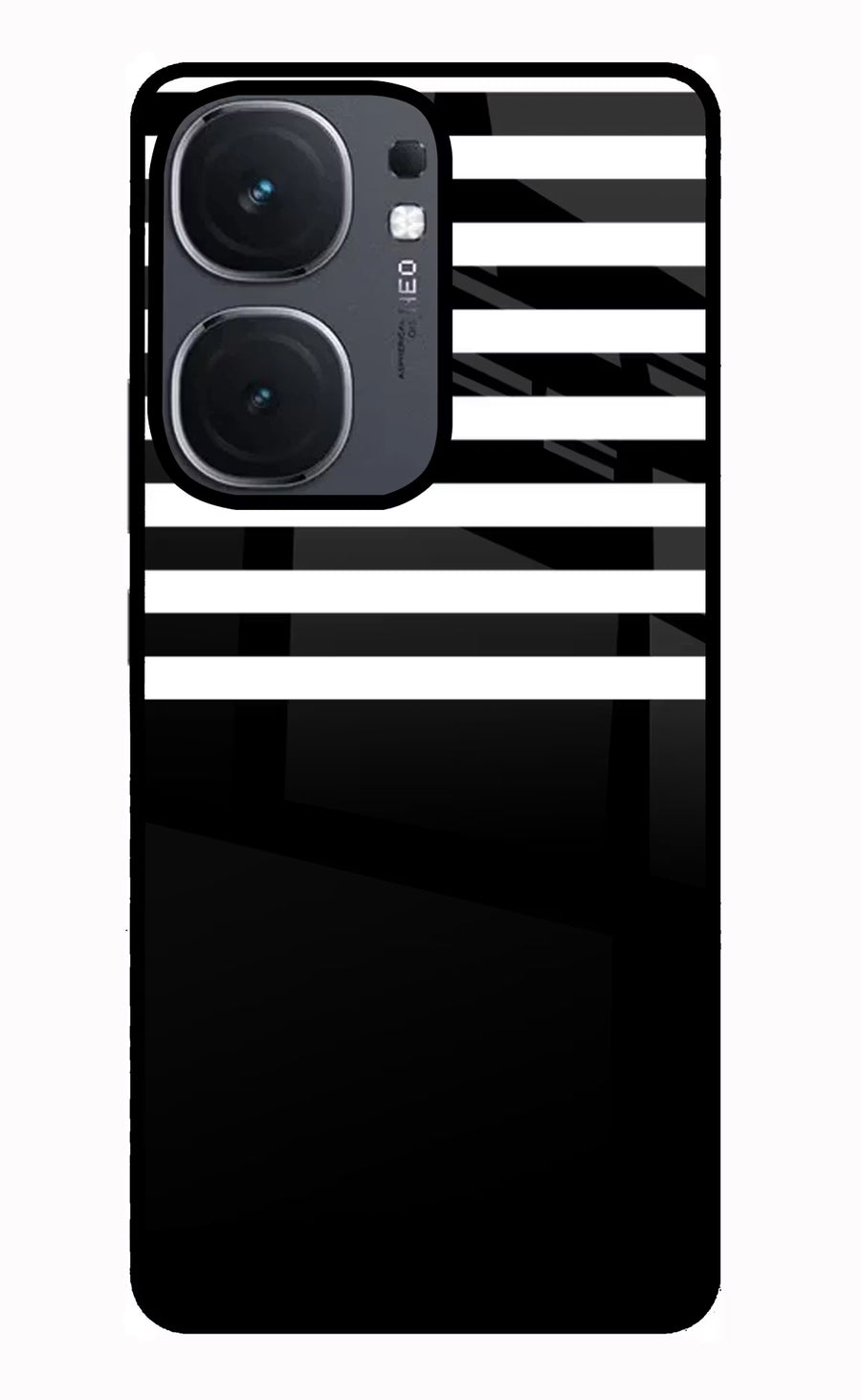 Black and White Print IQOO Neo9 Pro Back Cover, Glass case