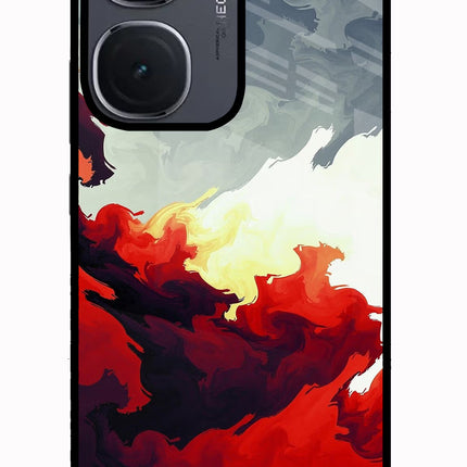 Fire Cloud IQOO Neo9 Pro Glass Case Back Cover by Casekaro