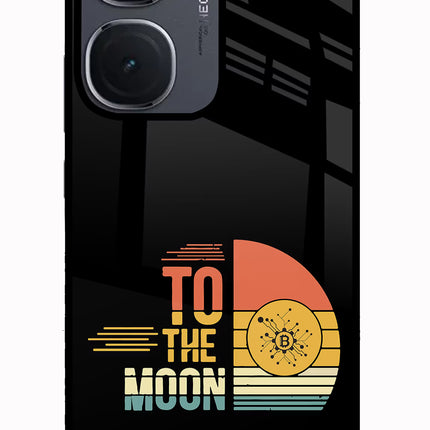 To the Moon IQOO Neo9 Pro Glass Case Back Cover by Casekaro