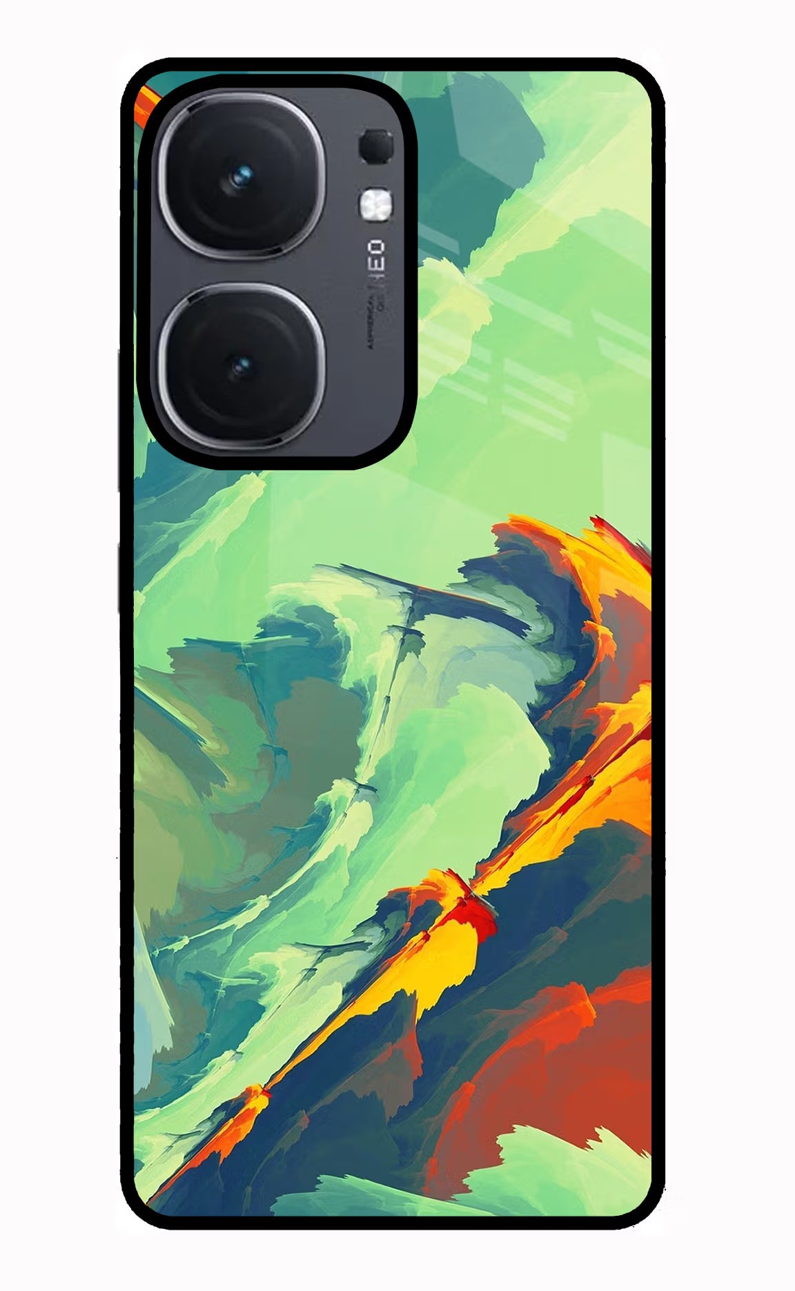 Paint Art IQOO Neo9 Pro Glass Case Back Cover by Casekaro