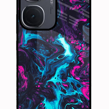 Abstract IQOO Neo9 Pro Glass Case Back Cover by Casekaro
