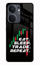 Eat Sleep Trade Repeat IQOO Neo9 Pro Glass Case