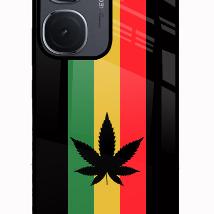 Weed Flag IQOO Neo9 Pro Glass Case Back Cover by Casekaro