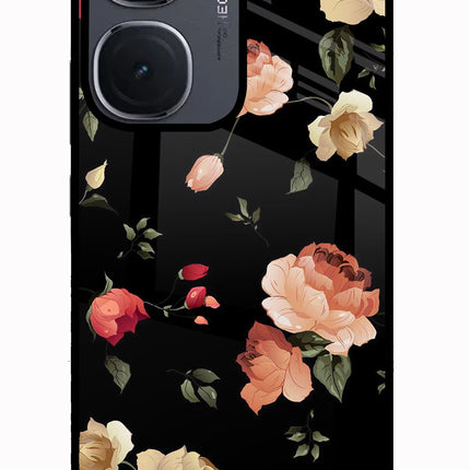 Flowers IQOO Neo9 Pro Glass Case
