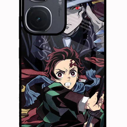Demon Slayer IQOO Neo9 Pro Glass Case Back Cover by Casekaro