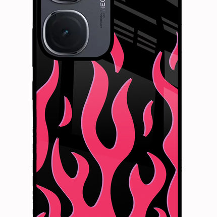 Fire Flames IQOO Neo9 Pro Glass Case Back Cover by Casekaro