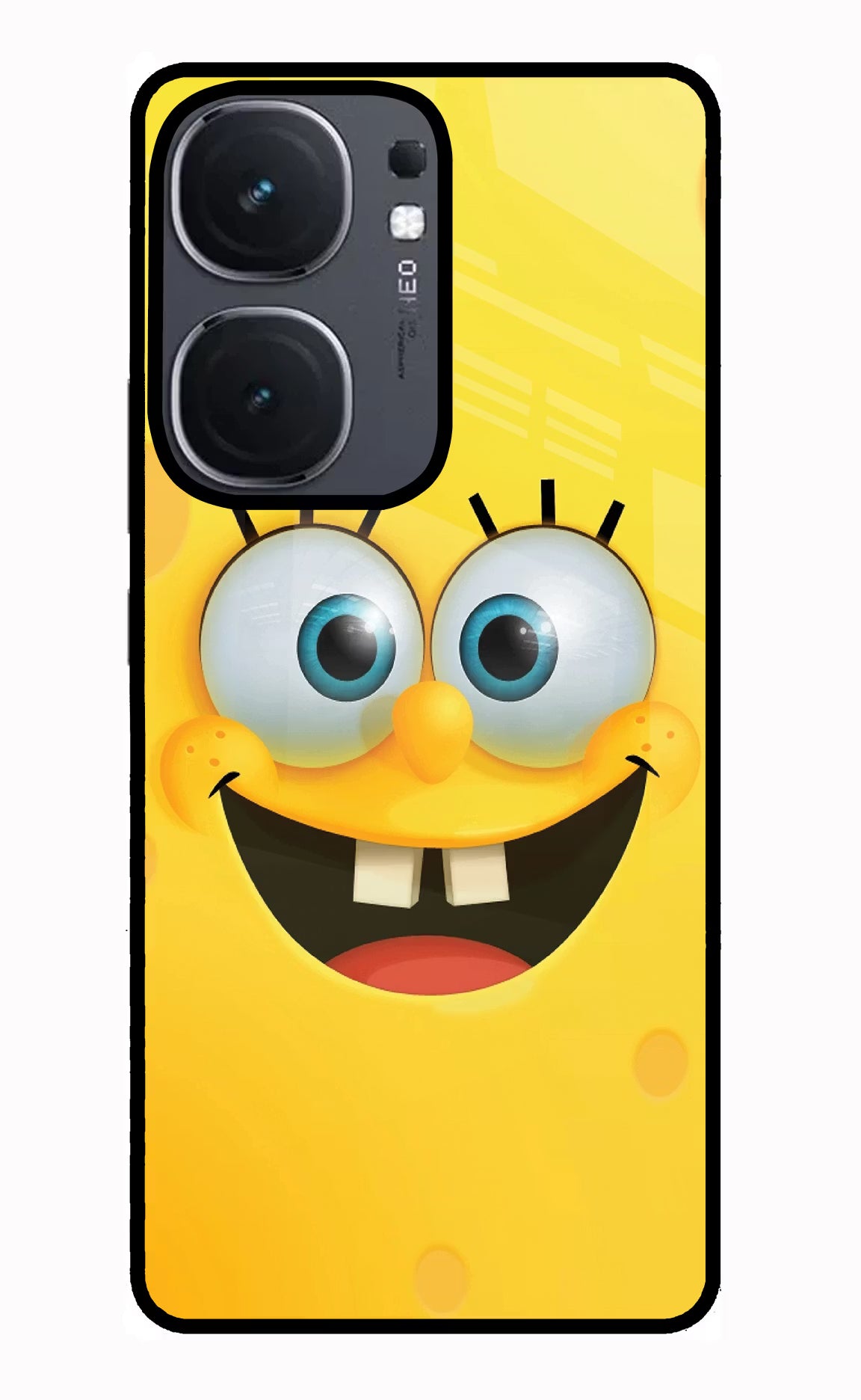 Sponge 1 IQOO Neo9 Pro Glass Case Back Cover by Casekaro
