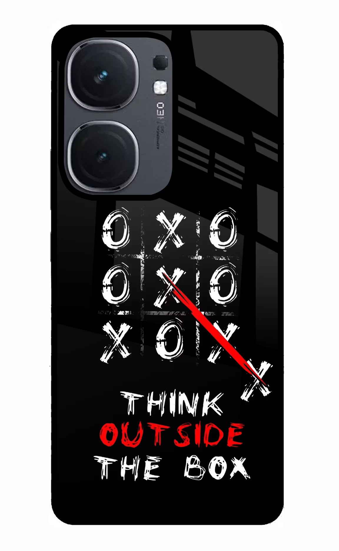 Think out of the BOX IQOO Neo9 Pro Glass Case Back Cover by Casekaro