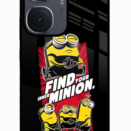 Find your inner Minion IQOO Neo9 Pro Glass Case Back Cover by Casekaro