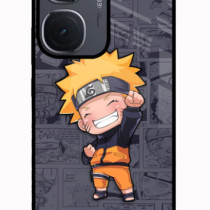 Chota Naruto IQOO Neo9 Pro Glass Case Back Cover by Casekaro