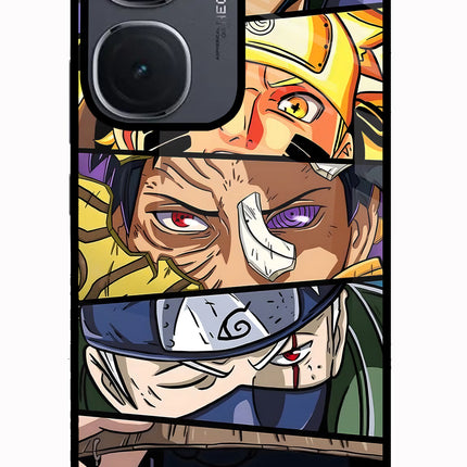 Naruto Character IQOO Neo9 Pro Glass Case Back Cover by Casekaro