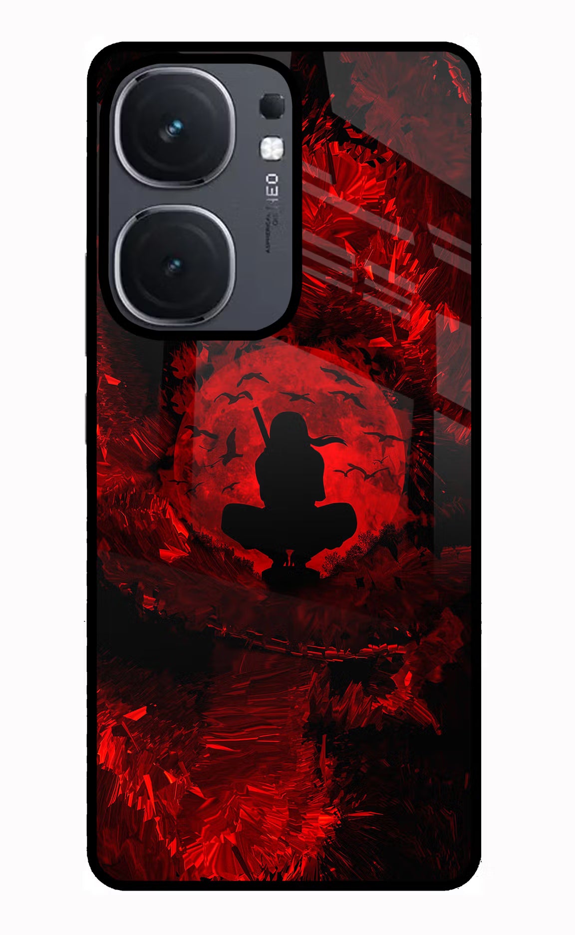 Itachi Uchiha IQOO Neo9 Pro Glass Case Back Cover by Casekaro