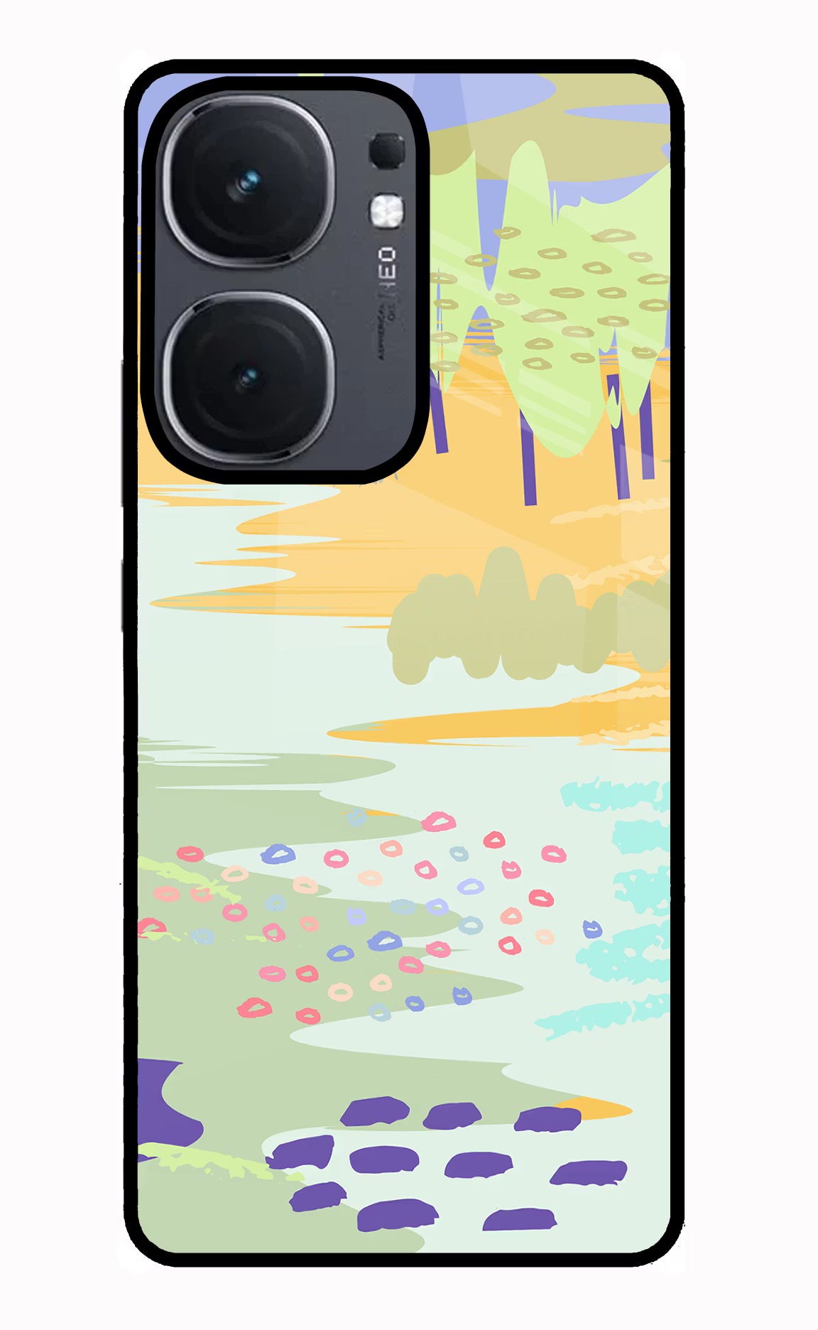 Scenery IQOO Neo9 Pro Glass Case Back Cover by Casekaro