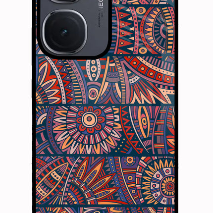 African Culture Design IQOO Neo9 Pro Glass Case Back Cover by Casekaro