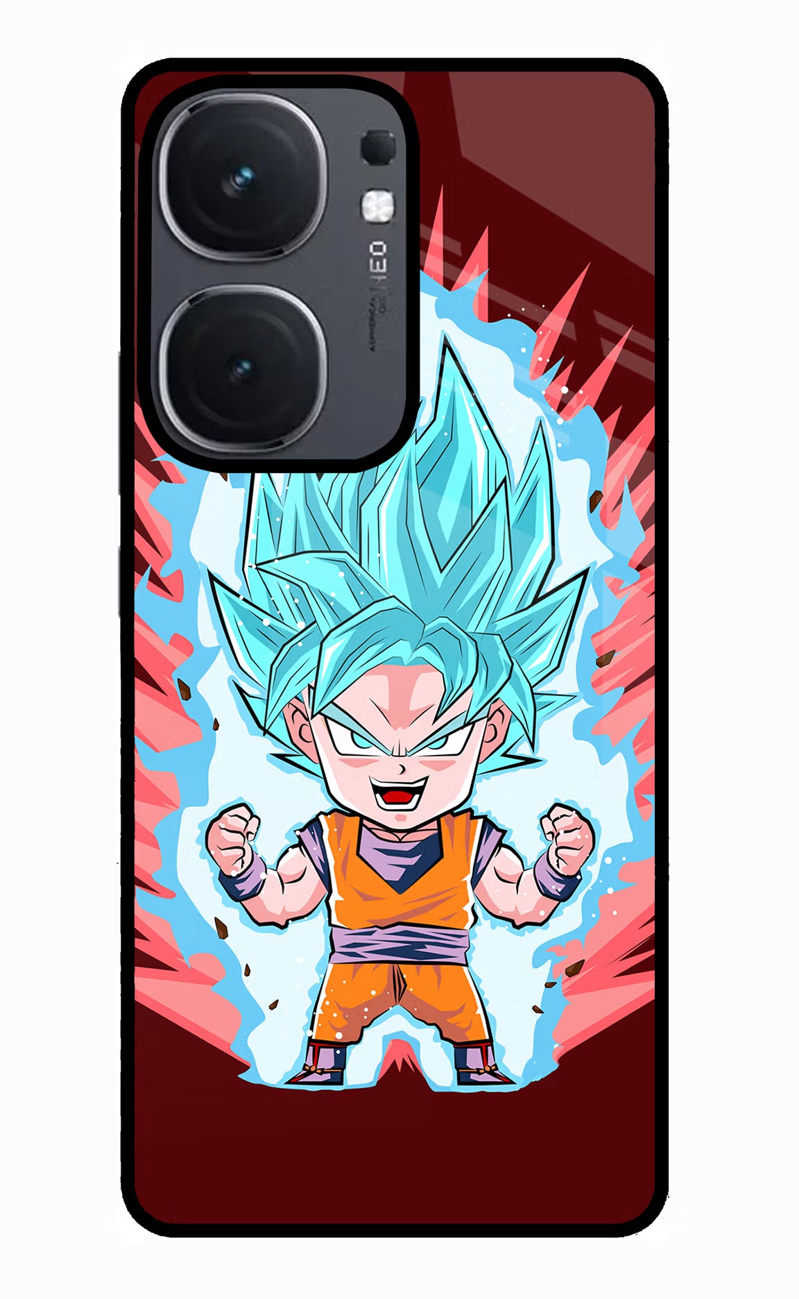 Goku Little IQOO Neo9 Pro Glass Case Back Cover by Casekaro