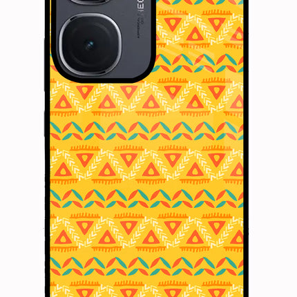 Tribal Pattern IQOO Neo9 Pro Glass Case Back Cover by Casekaro