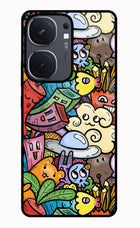 Veggie Doodle IQOO Neo9 Pro Glass Case