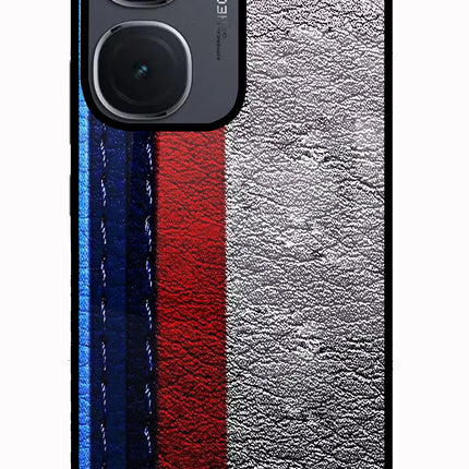 BMW Stripes IQOO Neo9 Pro Glass Case Back Cover by Casekaro