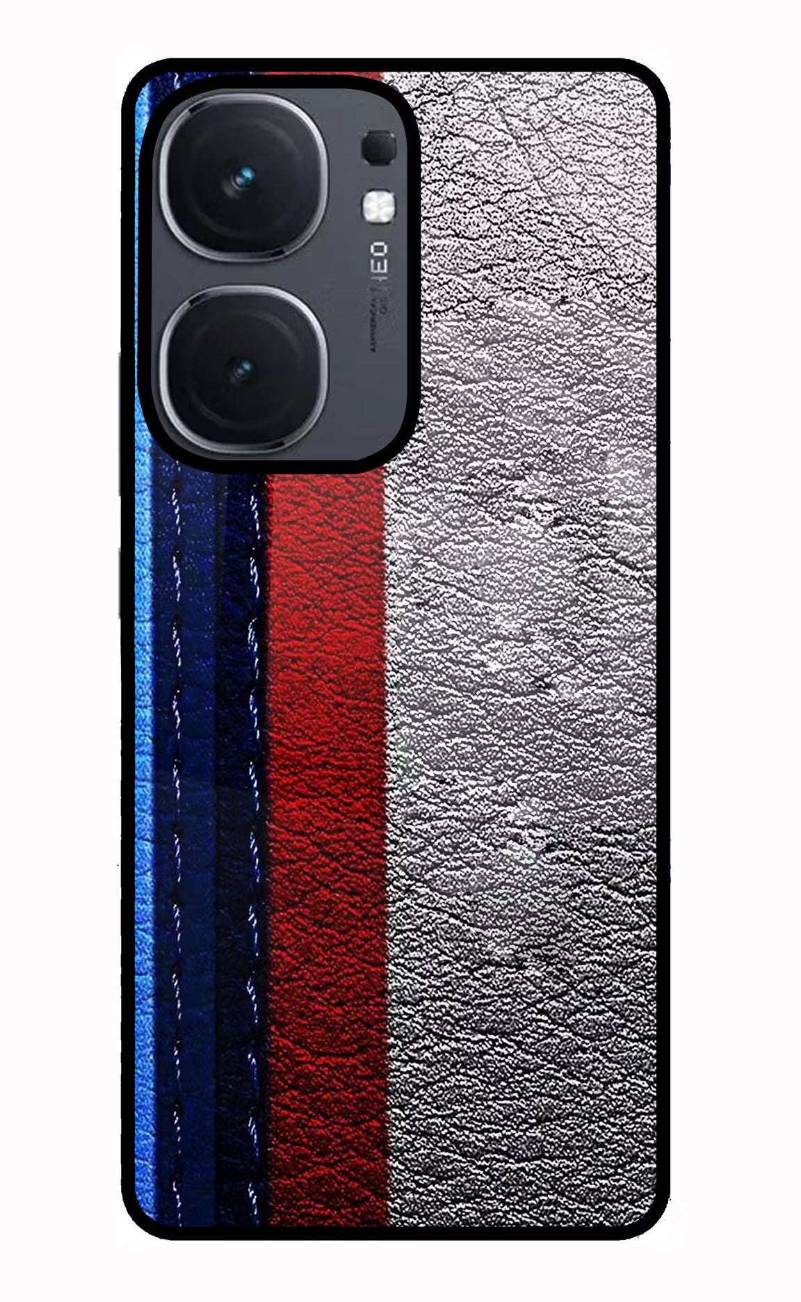 BMW Stripes IQOO Neo9 Pro Glass Case Back Cover by Casekaro