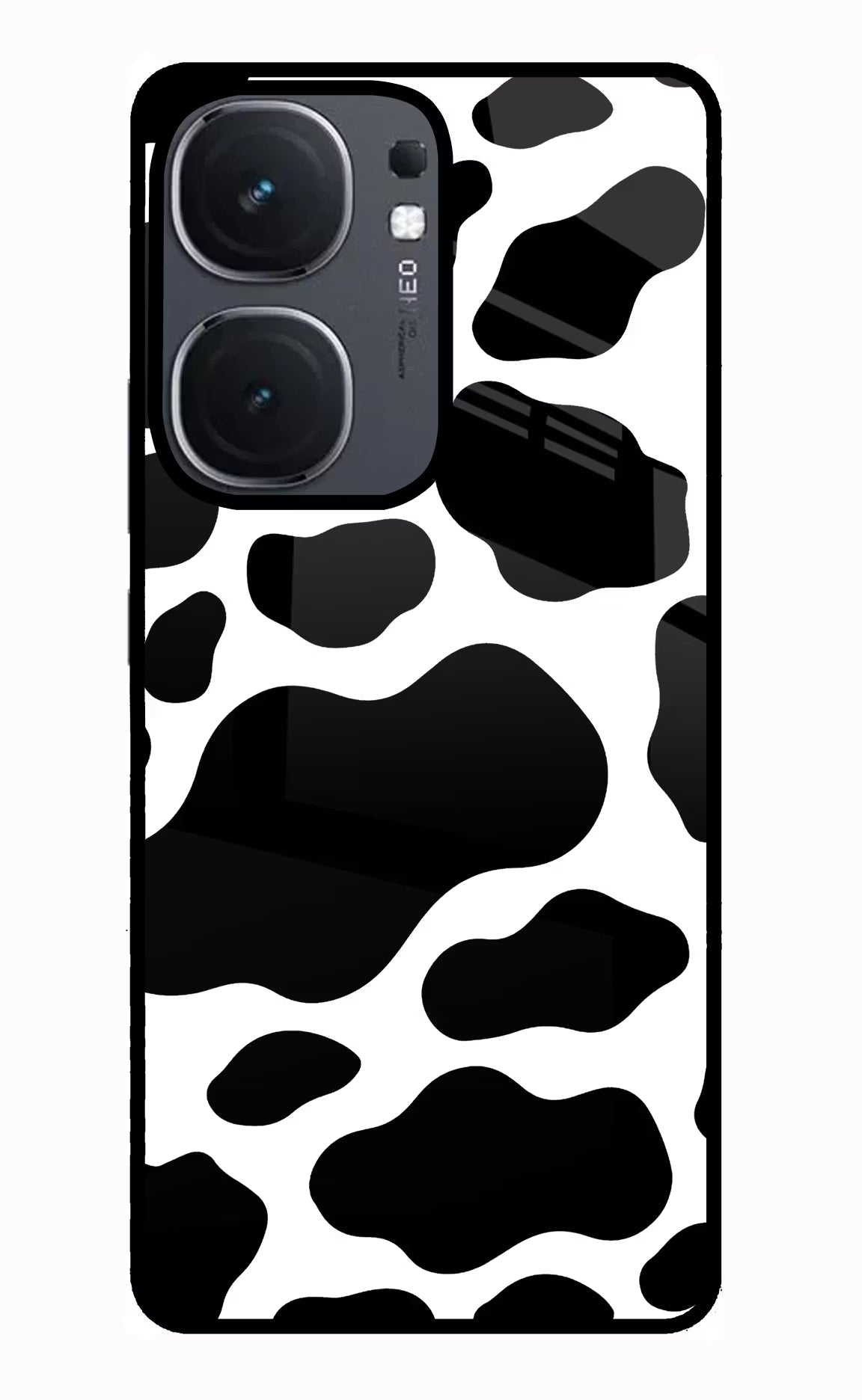 Cow Spots IQOO Neo9 Pro Glass Case Back Cover by Casekaro