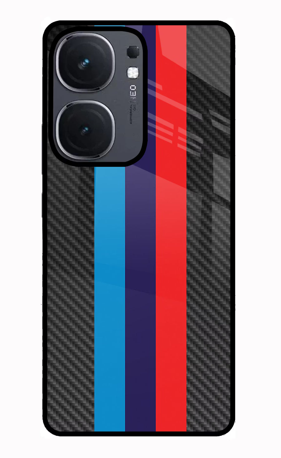 BMW Stripes Pattern IQOO Neo9 Pro Back Cover, Glass case