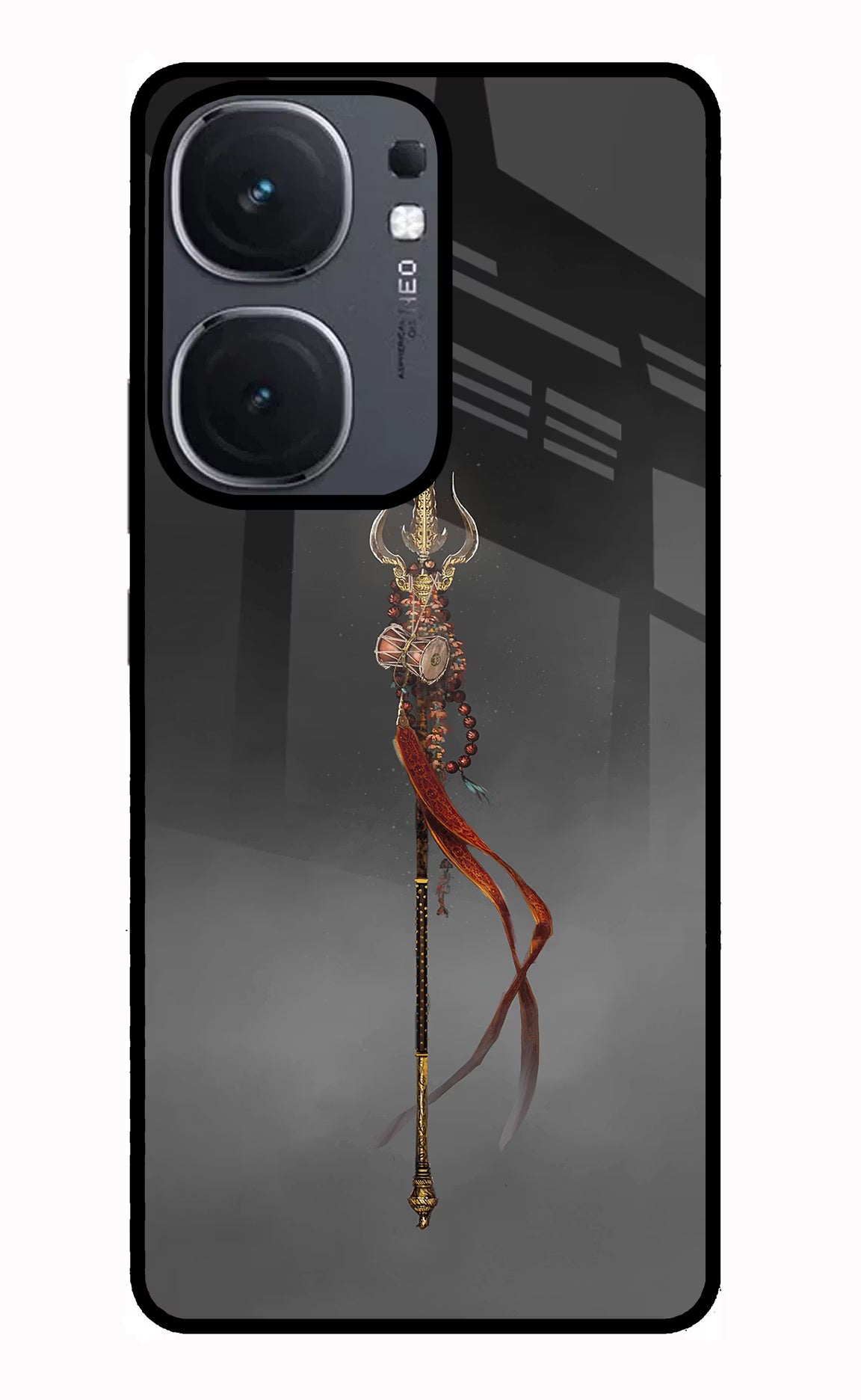 Shiv Trishul IQOO Neo9 Pro Glass Case Back Cover by Casekaro