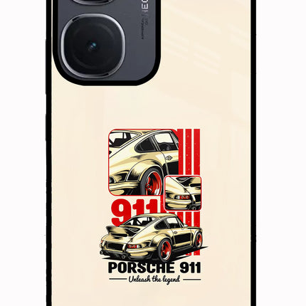 Classic Porsche 911 IQOO Neo9 Pro Glass Case Back Cover by Casekaro