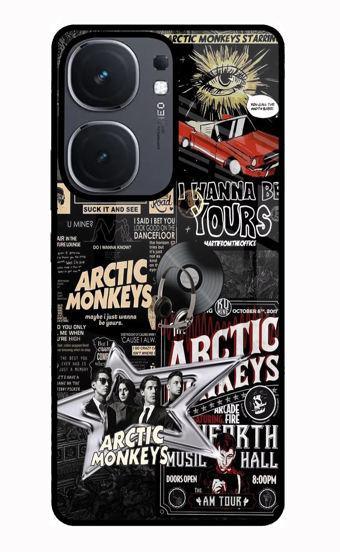 Arctic Monkeys IQOO Neo9 Pro Glass Case Back Cover by Casekaro