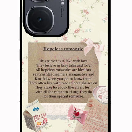Hopeless Romantic IQOO Neo9 Pro Glass Case Back Cover by Casekaro