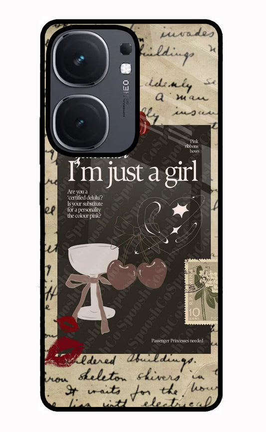 I am just a girl IQOO Neo9 Pro Glass Case