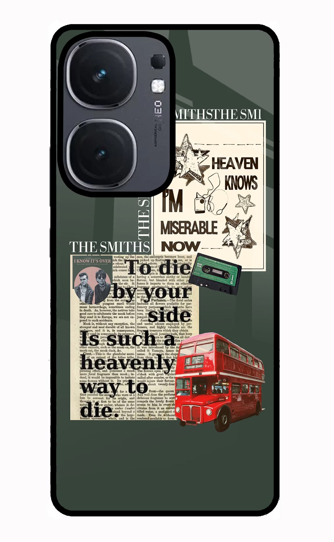 The Smiths IQOO Neo9 Pro Glass Case Back Cover by Casekaro