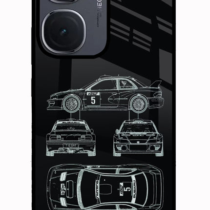 WRC'99 IQOO Neo9 Pro Glass Case Back Cover by Casekaro