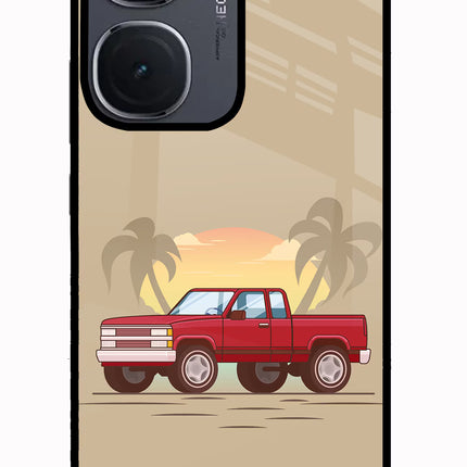 Desert Classic Drive IQOO Neo9 Pro Glass Case Back Cover by Casekaro