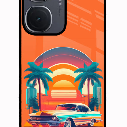 Palm Drive 80s IQOO Neo9 Pro Glass Case