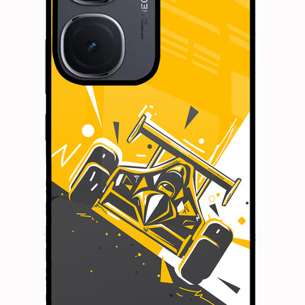 Track King IQOO Neo9 Pro Glass Case Back Cover by Casekaro