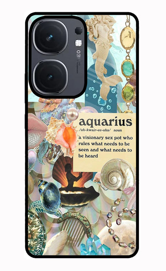 Aquarius Zodiac IQOO Neo9 Pro Glass Case