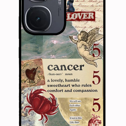 Cancer Zodiac IQOO Neo9 Pro Glass Case Back Cover by Casekaro