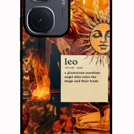 Leo Zodiac IQOO Neo9 Pro Glass Case Back Cover by Casekaro