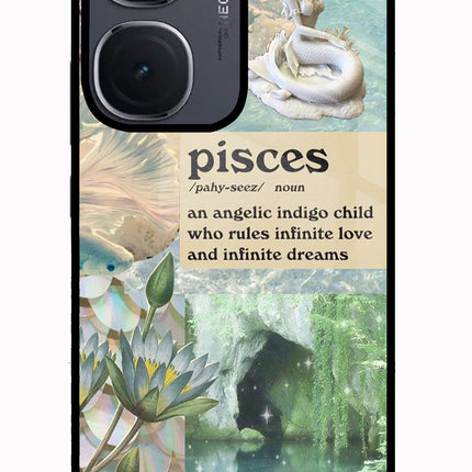 Pisces Zodiac IQOO Neo9 Pro Glass Case Back Cover by Casekaro