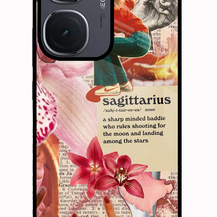 Sagittarius Zodiac IQOO Neo9 Pro Glass Case Back Cover by Casekaro