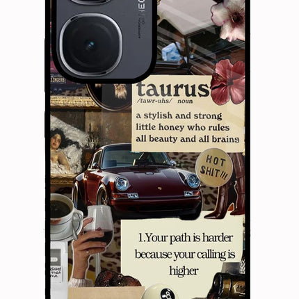 Taurus Zodiac IQOO Neo9 Pro Glass Case Back Cover by Casekaro