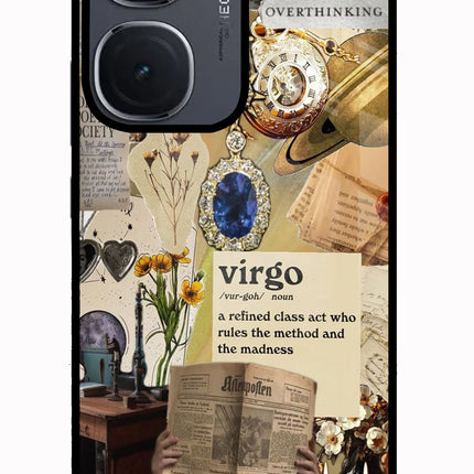 Virgo Zodiac IQOO Neo9 Pro Glass Case Back Cover by Casekaro