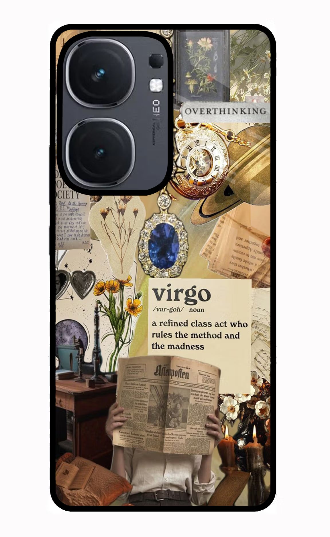 Virgo Zodiac IQOO Neo9 Pro Glass Case Back Cover by Casekaro