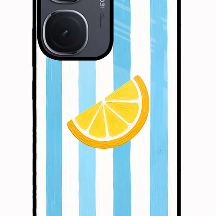 Summer Lemon IQOO Neo9 Pro Glass Case Back Cover by Casekaro