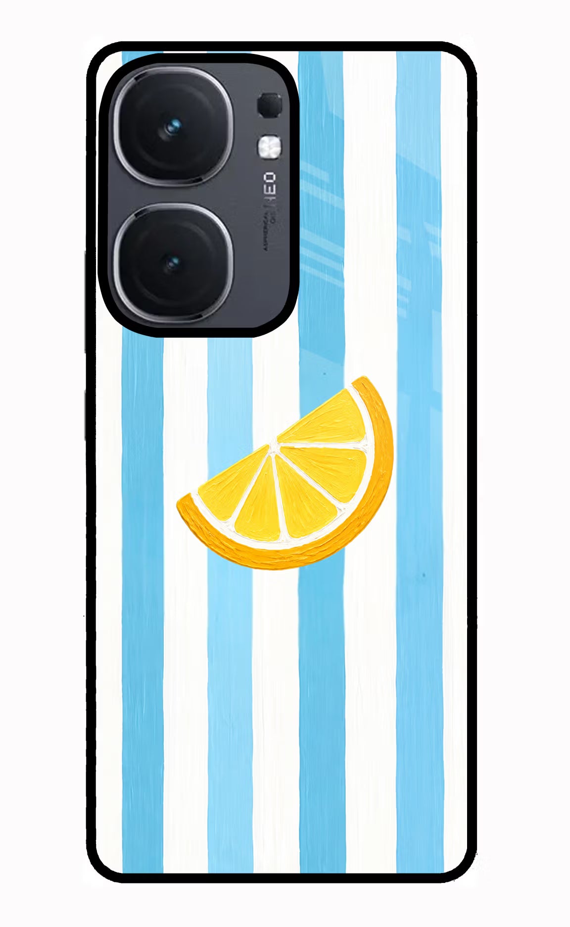 Summer Lemon IQOO Neo9 Pro Glass Case Back Cover by Casekaro