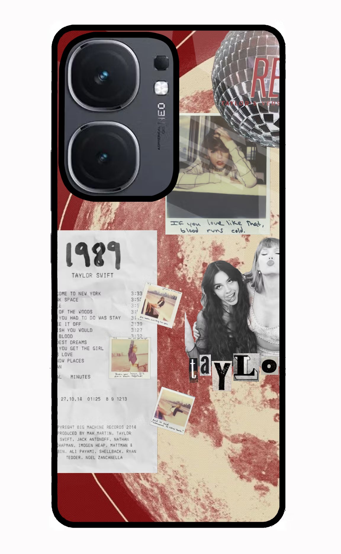 Taylor Swift IQOO Neo9 Pro Glass Case