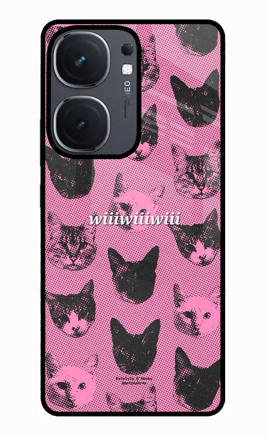 Pink Cats IQOO Neo9 Pro Glass Case