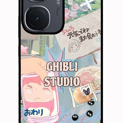 Studio Ghibli IQOO Neo9 Pro Glass Case Back Cover by Casekaro